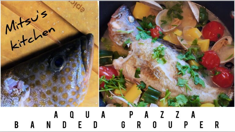 【★番外編★釣りたてのオオモンハタでアクアパッツァ／Giant grouper Aqua Pazza #オオモンハタ】 #釣果 #shorts #shortsvideo #fish #cooking