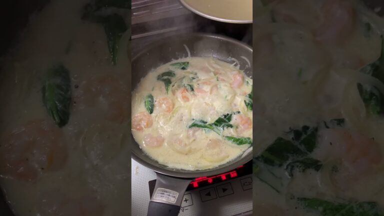 エビのクリームパスタ