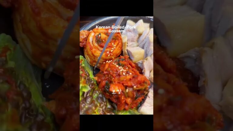 #Korean #Boiled-Pork #Bossam #보쌈 #ポッサム #韓国料理