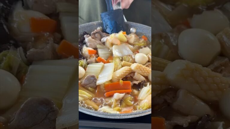 【夜ごはん】育休終了。仕事終わりに作る中華丼定食でございます。