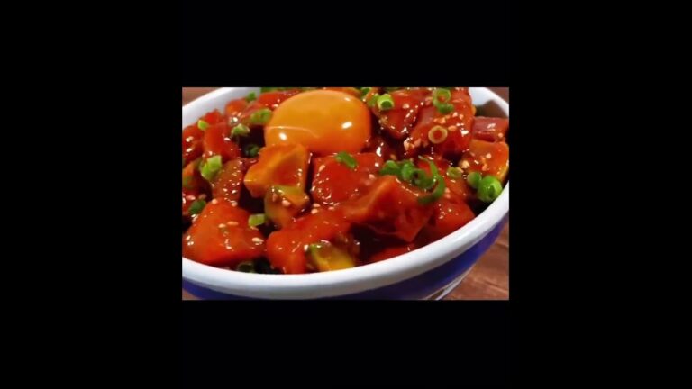 簡単おいしい！サーモンユッケ丼 #料理 #簡単レシピ#サーモンユッケ丼