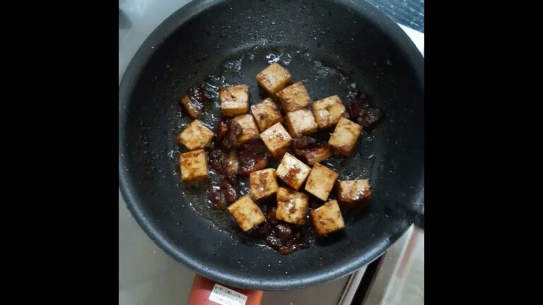 20211226 145554　我が家の夕食の一品です。豚バラと豆腐の甜麺醤炒め！