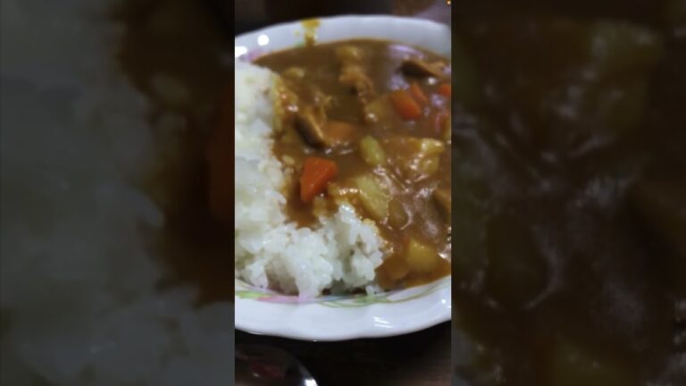 【夕食】今夜はカレーライス！