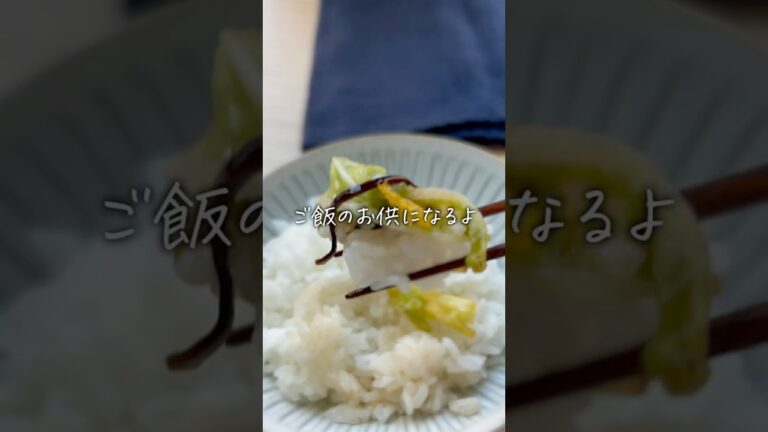 塩加減が秘密【白菜塩昆布漬け】