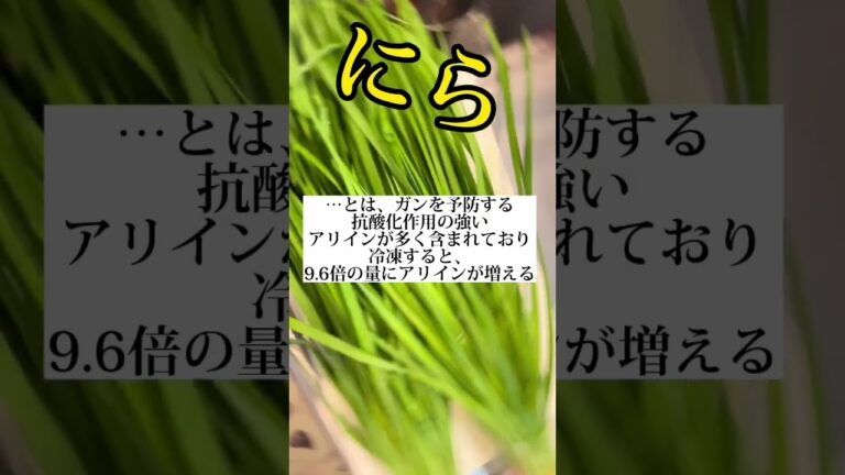 (今夜の晩御飯)大量のニラ！ニラは冷凍保存するといいよ！！#shorts