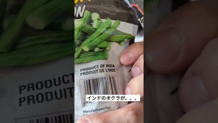 インドの冷凍オクラ、まっすぐゴミ箱へ