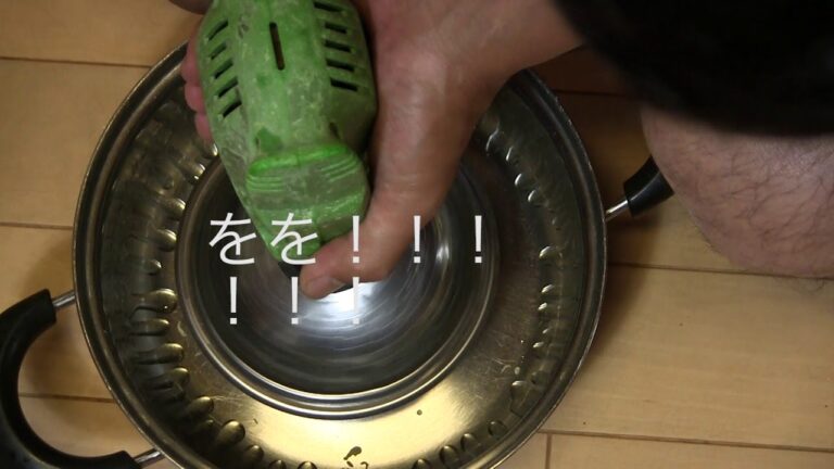 ドリルと蒸し器で揚げ玉（天かす）のアブラ抜き