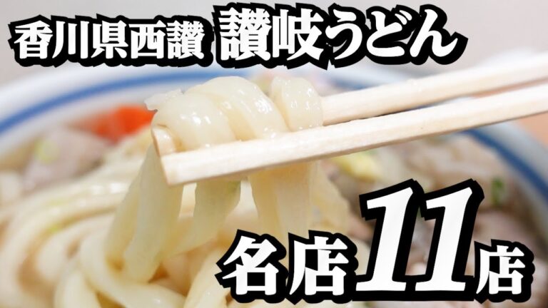 【香川の名店揃い!!西の讃岐うどんオススメ11店舗】参加店舗一気見【うどんコレクションスタンプラリー三観】香川県三豊市・観音寺市