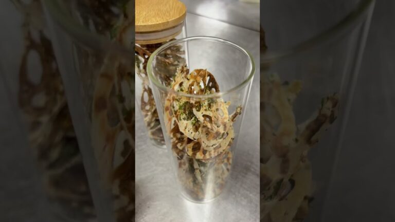 女将の火を使わないレシピ ダイエットチップス レンチンのり塩れんこんチップス #shorts