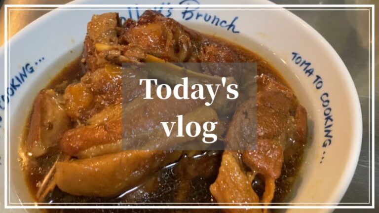 【vlog】ホットクックでスペアリブ作って堪能してたら梅にカビ生えててさぁ大変！今夜も寝不足なんだなぁ