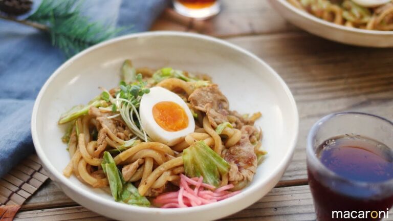 【すぐ麺】旨辛こってり♪ みそ焼きうどん の レシピ 作り方