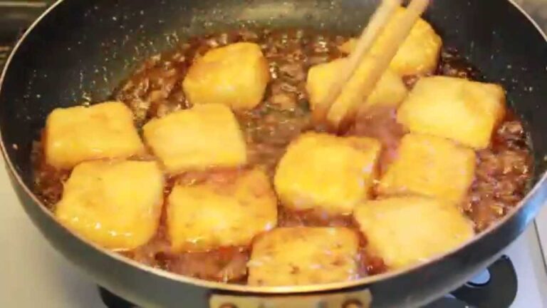 豆腐の醤油煮込み