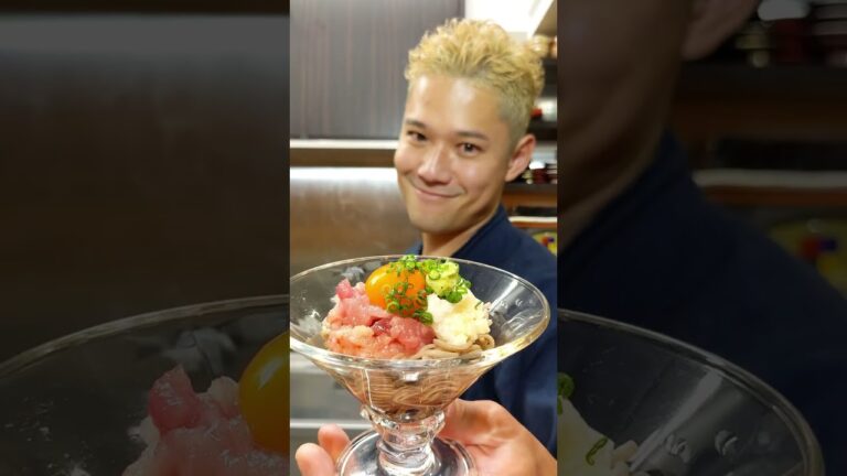 さっぱり！【メジマグロ】で山かけ蕎麦が最幸すぎる♪