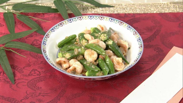 【DAIGOも台所】オクラと干し海老の中華風炒め｜星いっぱい！オクラレシピ♪