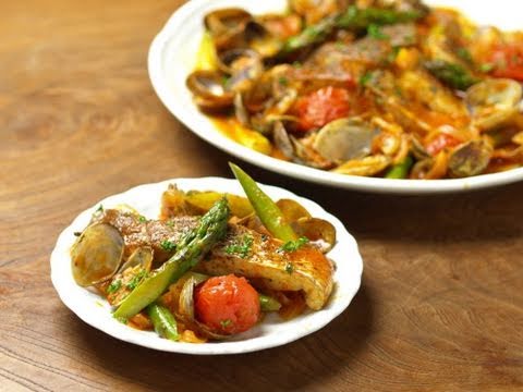 鯛とあさりのイタリアンハーブ煮