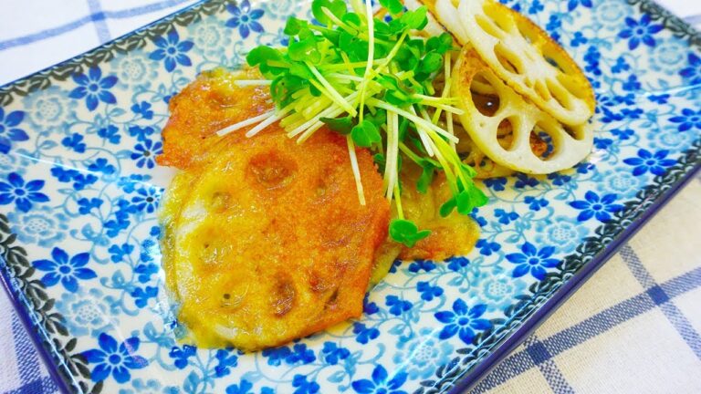 おつまみに最高！れんこんのカリカリチーズ焼き