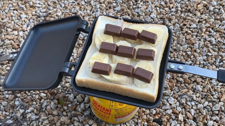 チョコバナナでホットサンドつくってみた