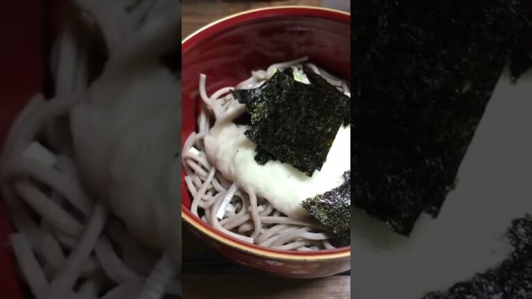 【夕食】今夜はとろろ蕎麦