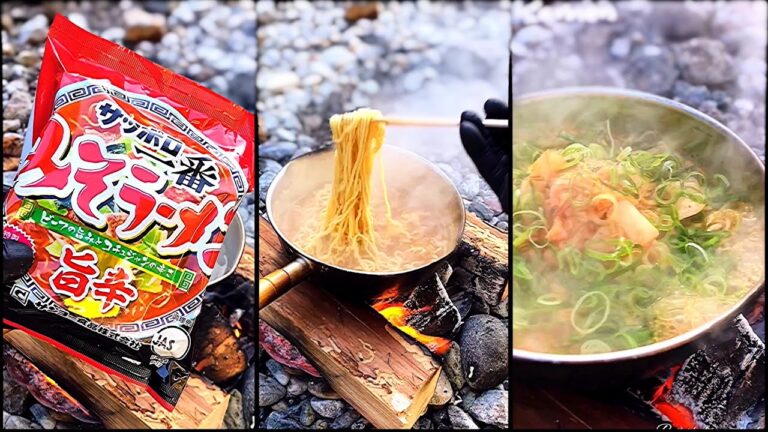 コナンの犯人は事件後に、川辺でこっそりランチ休憩をとる。Detective Conan's criminal secretly cooks lunch after the incident