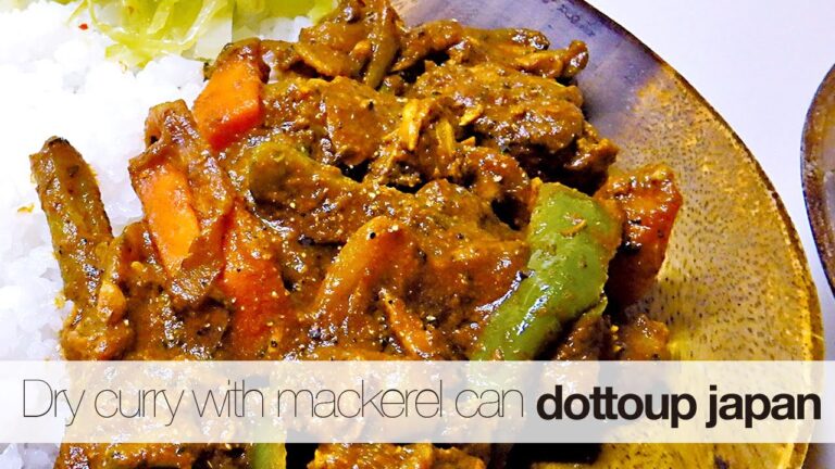 Dry curry with mackerel can／dottoup japan　サバ缶でドライカレー