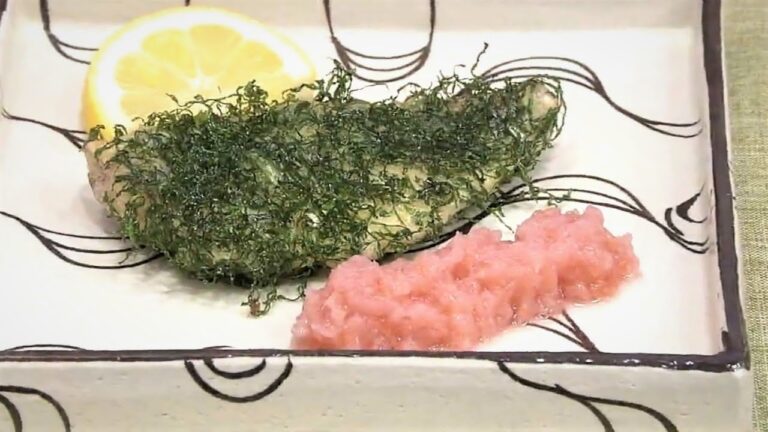 アジフライ 香り揚げ　梅おろし