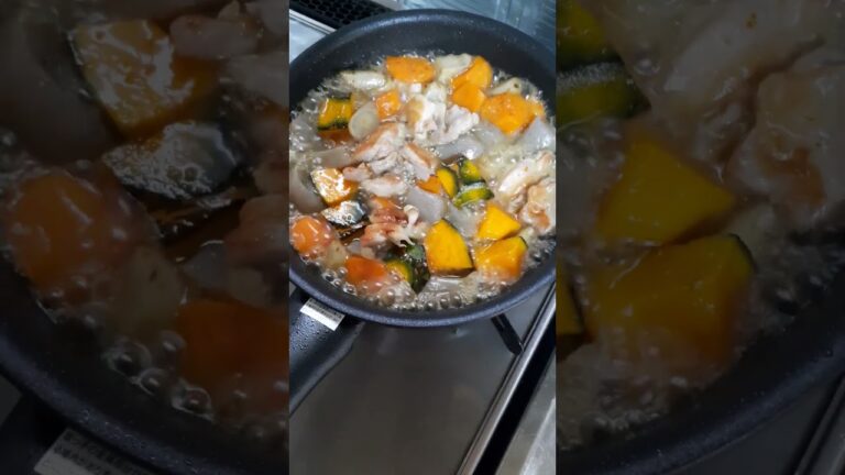 20230613 155007    かぼちゃ・新ごぼう・人参・こんにゃく・鶏モモ　を使った筑前煮です。