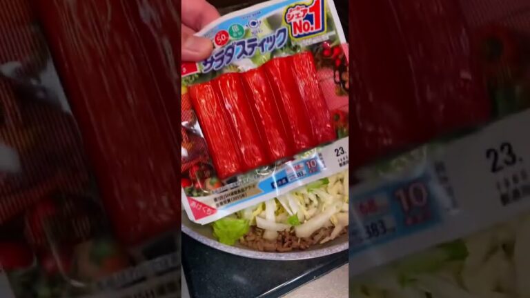 白菜と挽肉のカニカマ餡掛け#shorts