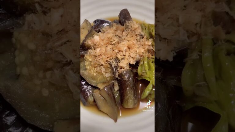 【料理】ナスとししとうの煮浸しとか作りまーす #Shorts