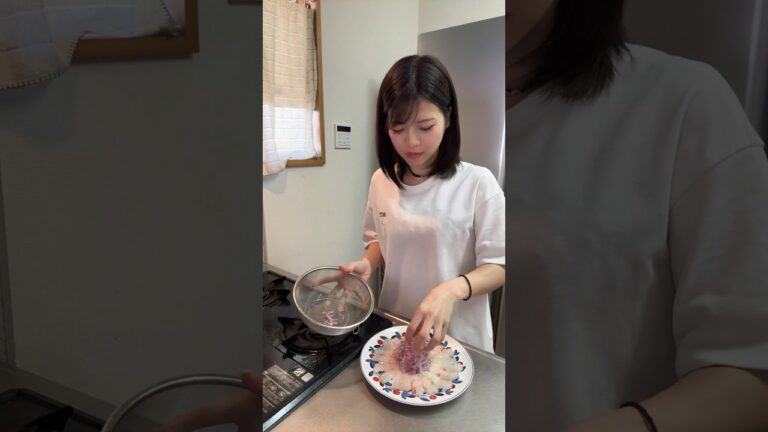 淡白なお刺身が大変身！絶品【鯛のカルパッチョ】#shorts
