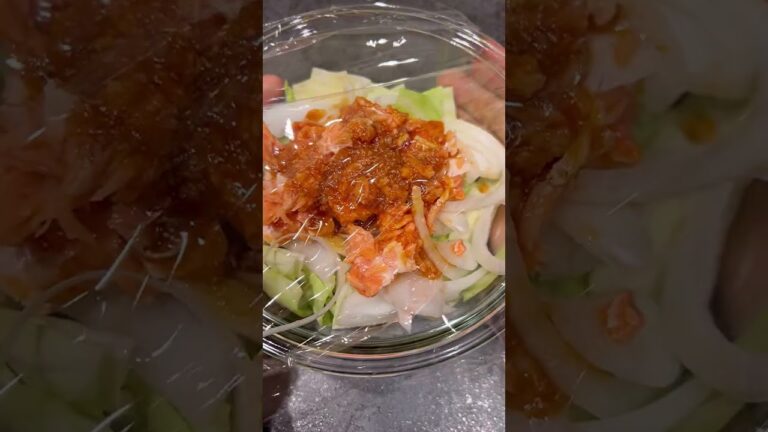 【楽痩せ】サーモンのレンチン蒸し