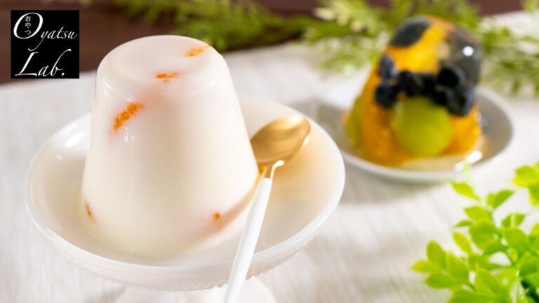 【ミルク感たっぷり】みかん牛乳寒天・フルーツゼリーの作り方 / Mandarine Orange Agar Jelly & Fruits Jelly | Oyatsu Lab.