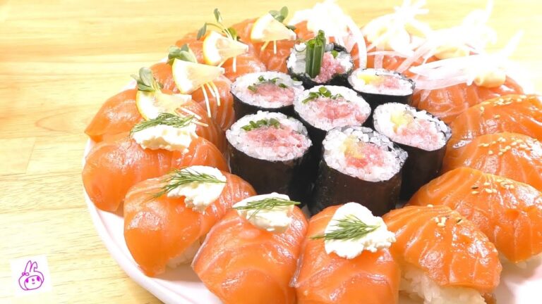 【お料理】サーモン寿司を握ります
