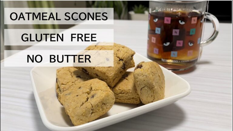 【グルテンフリー＆バター不使用】簡単オートミールスコーン(oatmeal scones)の作り方