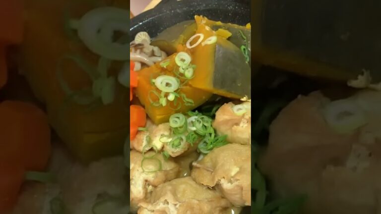 ふっくらジューシー油揚げと鶏ひき肉の含め煮#Shorts