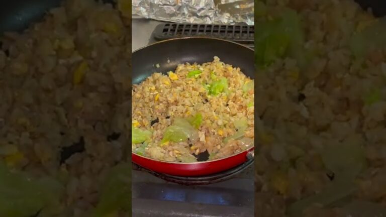 #Shorts まぐろのツナとレタスチャーハンの作り方！！