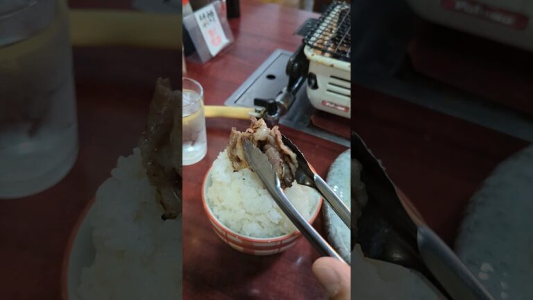 焼肉亭 きいちゃん 1000円ポッキリの色々付いた焼きしゃぶ定食でランチ 神戸・湊川公園