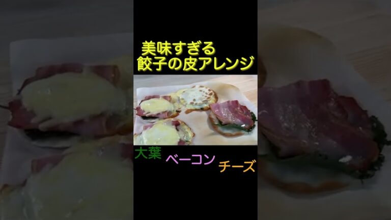 うまぁぁぁっっいい!餃子の皮アレンジレシピ【※めちゃ簡単】