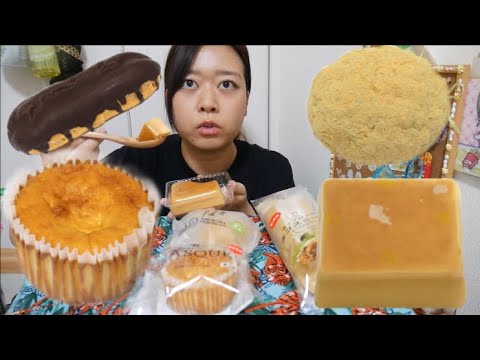 【リクエスト】バスクチーズケーキ&濃厚卵のレトロプリン&なめらかカスタードのエクレア&きなこのもっちり大福発芽玄米入り&ラップロールタコスミート【セブンイレブン】