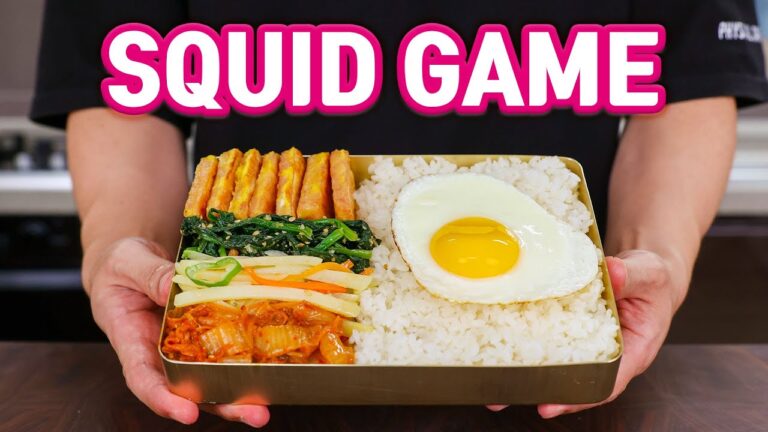 SQUID GAME Lunch Box DOSIRAK  l 4 Korean Side dishes, BANCHAN