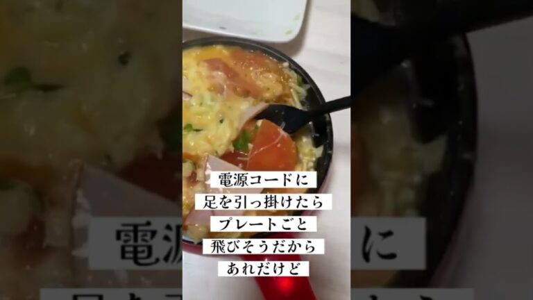 50代ミニホットプレートでなんかあれだけど【美味しいやつ作ってみた】 簡単朝ごはん