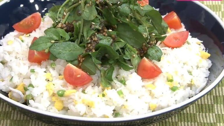 シラスとクレソンの混ぜご飯