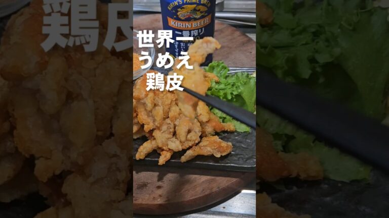 やべぇ！世界一うめぇ！鶏皮の唐揚げチップス無限カレー塩  簡単節約おつまみレシピ