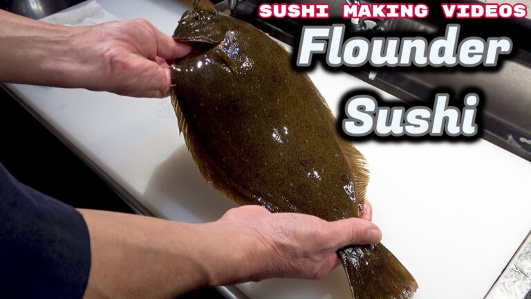 寿司職人が教えるヒラメの捌き方から握り寿司になるまで～How to making sushi of Flounder～