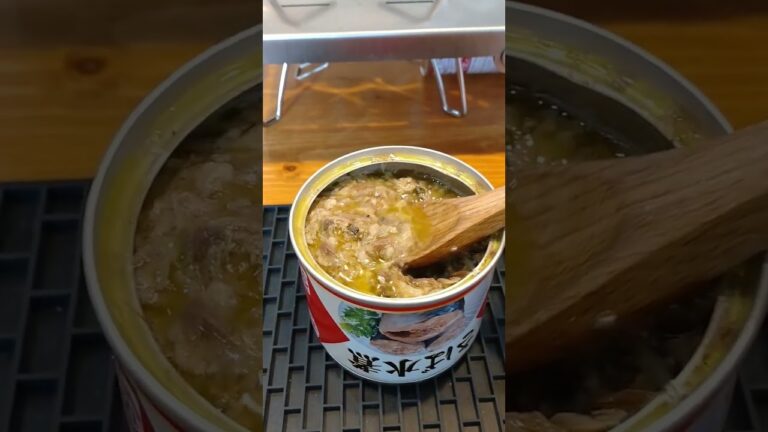 鯖缶で1分アヒージョ#shorts