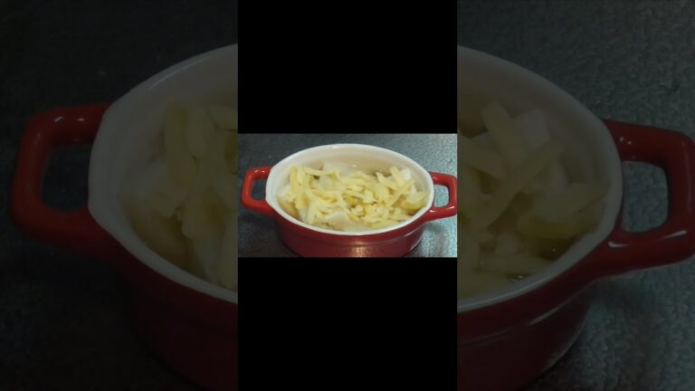 #Shorts 電子レンジで作るオニオングラタンスープの作り方！！