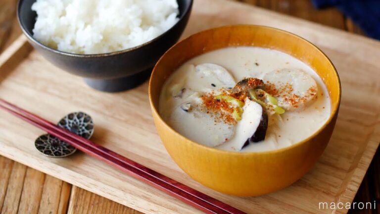 【減塩レシピ】里芋の豆乳味噌汁
