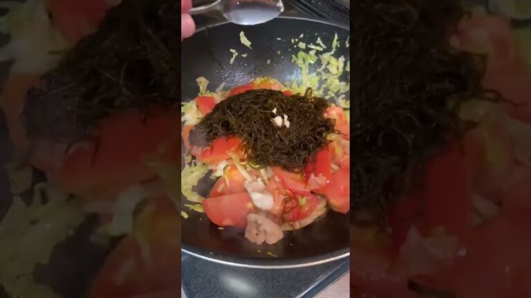 もずくのトマトパスタ風🍝#shorts