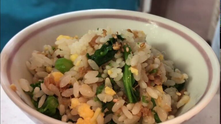 菜の花とツナの混ぜご飯♪  1品.com