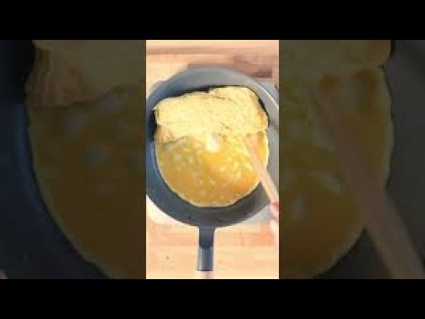 フライパンで簡単なだし巻き卵の作り方　How to make a simple dashimaki egg in a frying pan