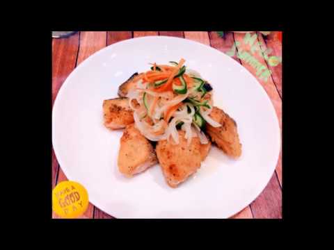 さっぱり塩銀鮭の南蛮漬！